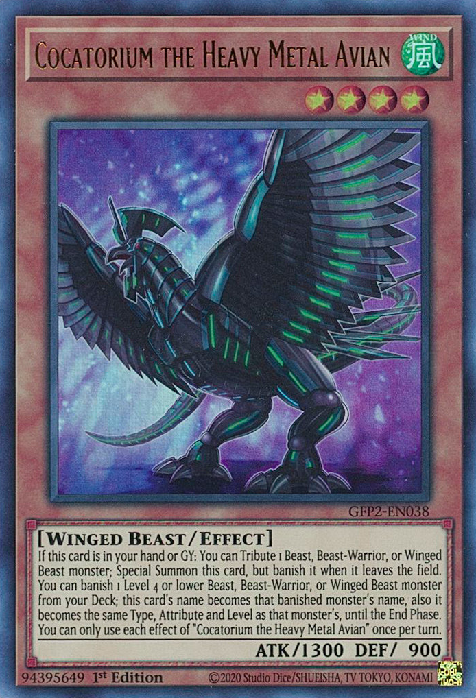 Cocatorium the Heavy Metal Avian [GFP2-EN038] Ultra Rare | North Game Den