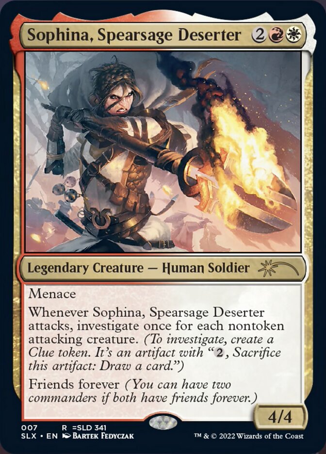 Sophina, Spearsage Deserter [Secret Lair: Universes Within] | North Game Den