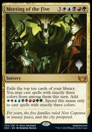 Meeting of the Five (Promo Pack) [Streets of New Capenna Promos] | North Game Den