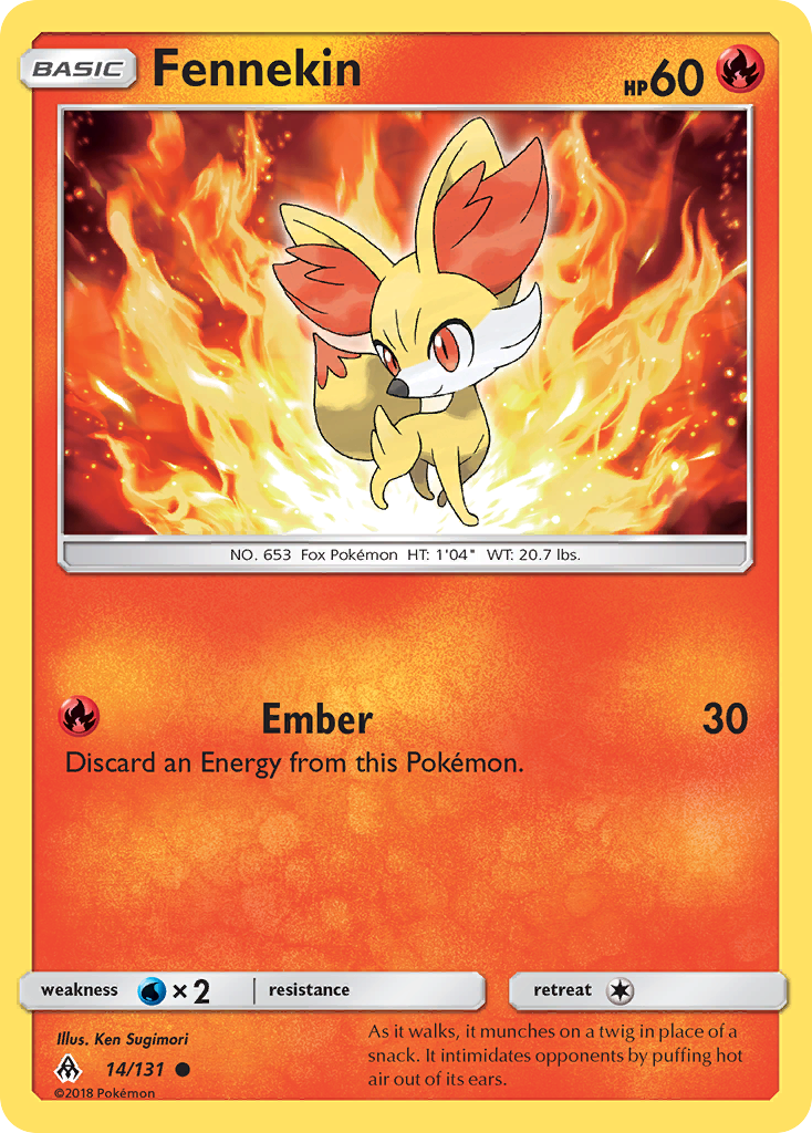 Fennekin (14/131) [Sun & Moon: Forbidden Light] | North Game Den