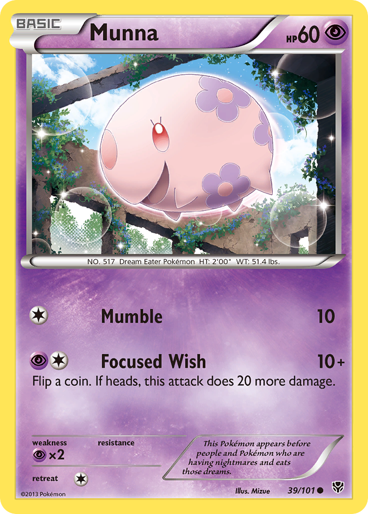 Munna (39/101) [Black & White: Plasma Blast] | North Game Den