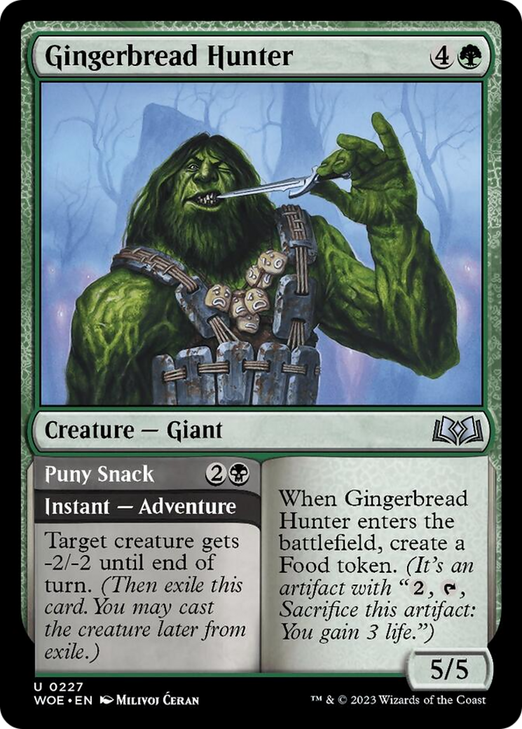 Gingerbread Hunter // Puny Snack [Wilds of Eldraine] | North Game Den