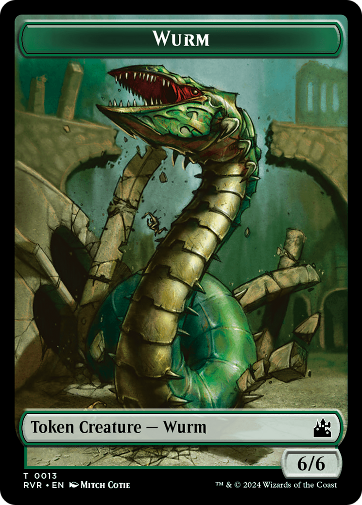 Wurm Token [Ravnica Remastered Tokens] | North Game Den