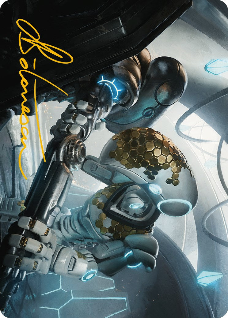 Myr Kinsmith Art Card (Gold-Stamped Signature) [Phyrexia: All Will Be One Art Series] | North Game Den