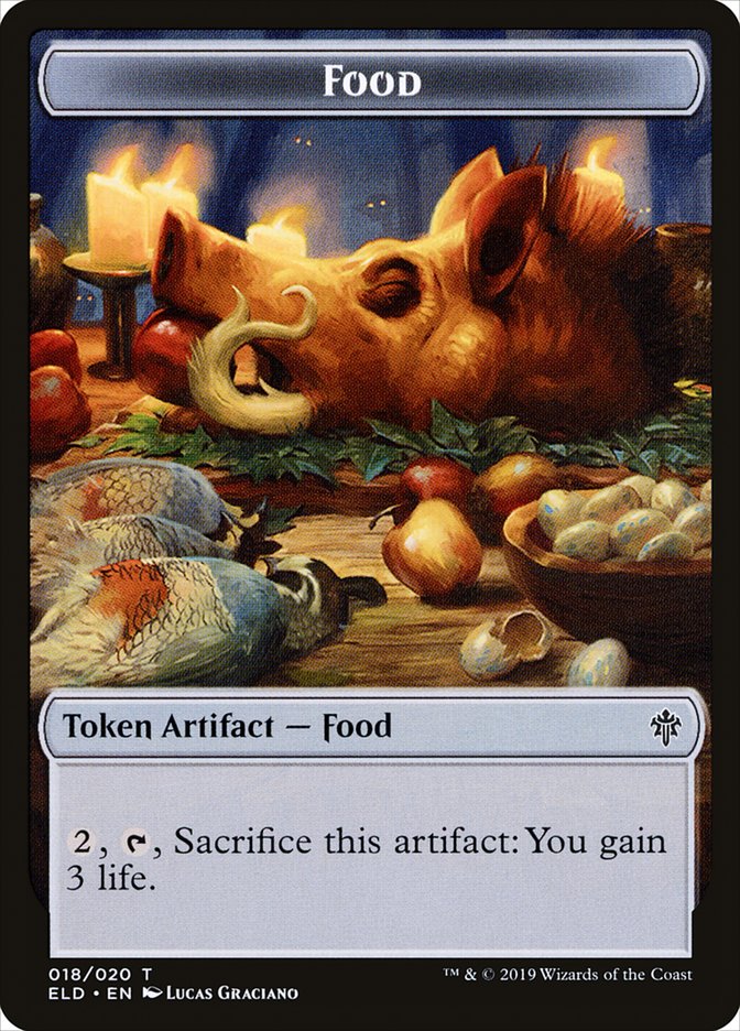 Food (018/020) [Throne of Eldraine Tokens] | North Game Den