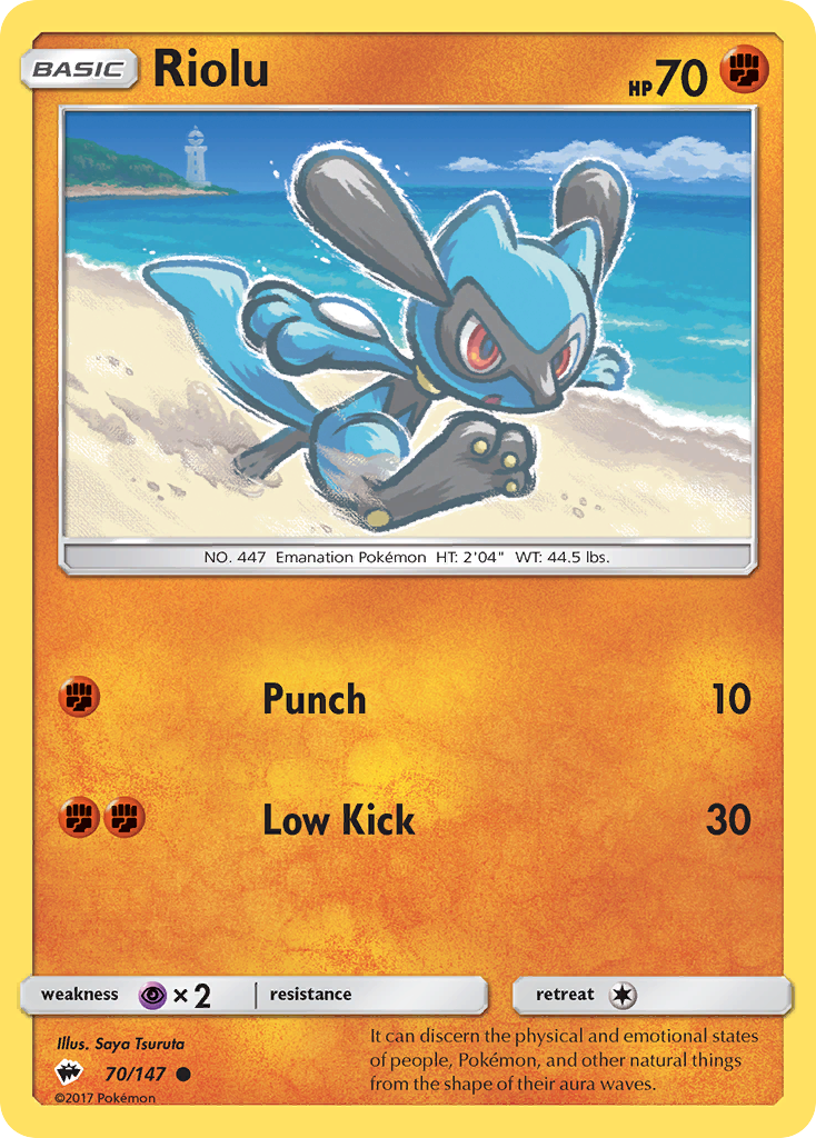 Riolu (70/147) [Sun & Moon: Burning Shadows] | North Game Den