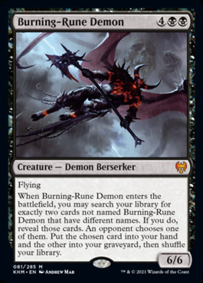 Burning-Rune Demon [Kaldheim] | North Game Den