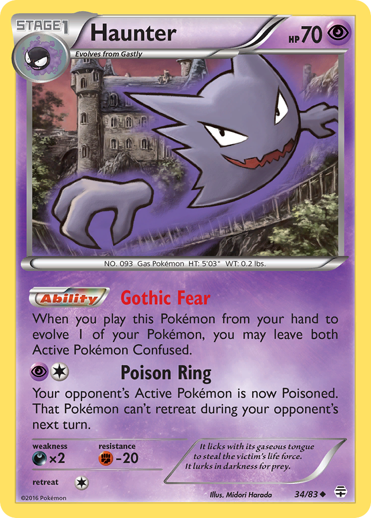 Haunter (34/83) [XY: Generations] | North Game Den