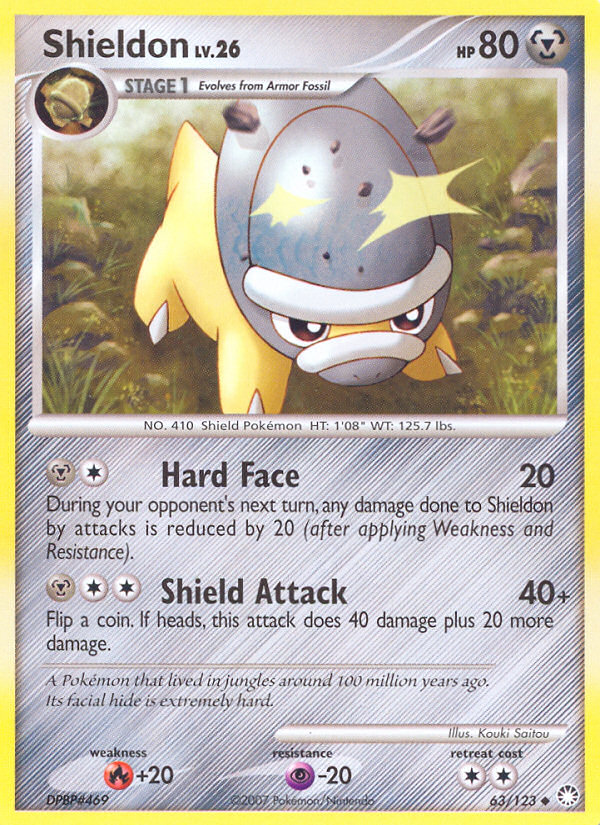 Shieldon (63/123) [Diamond & Pearl: Mysterious Treasures] | North Game Den