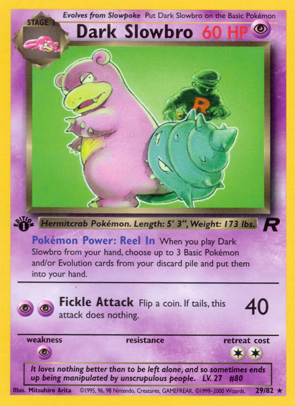 Dark Slowbro (29/82) [Team Rocket 1st Edition] | North Game Den