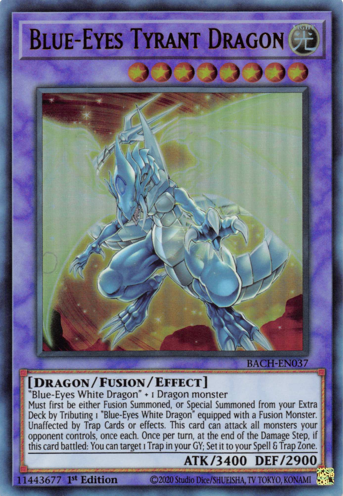 Blue-Eyes Tyrant Dragon [BACH-EN037] Ultra Rare | North Game Den