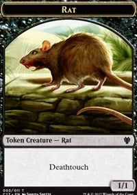 Rat (003) // Cat (001) Double-sided Token [Commander 2017 Tokens] | North Game Den