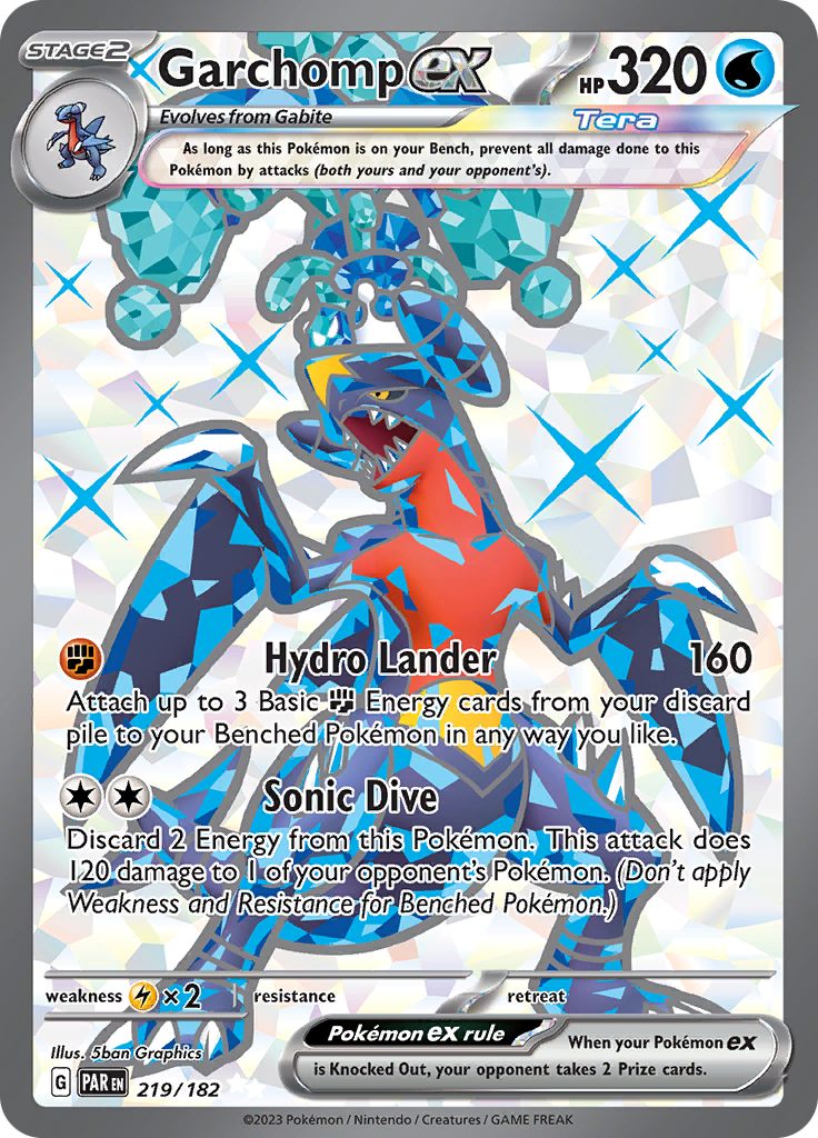 Garchomp ex (219/182) [Scarlet & Violet: Paradox Rift] | North Game Den