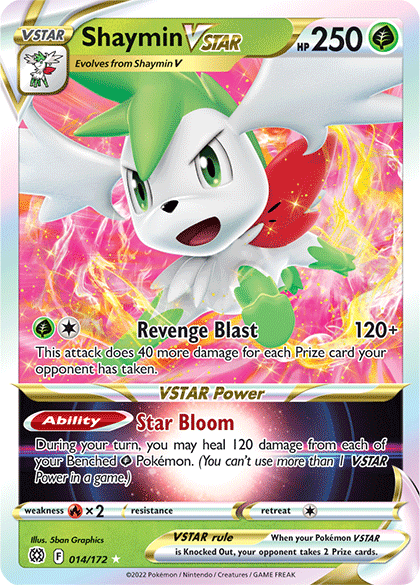 Shaymin VSTAR (014/172) [Sword & Shield: Brilliant Stars] | North Game Den