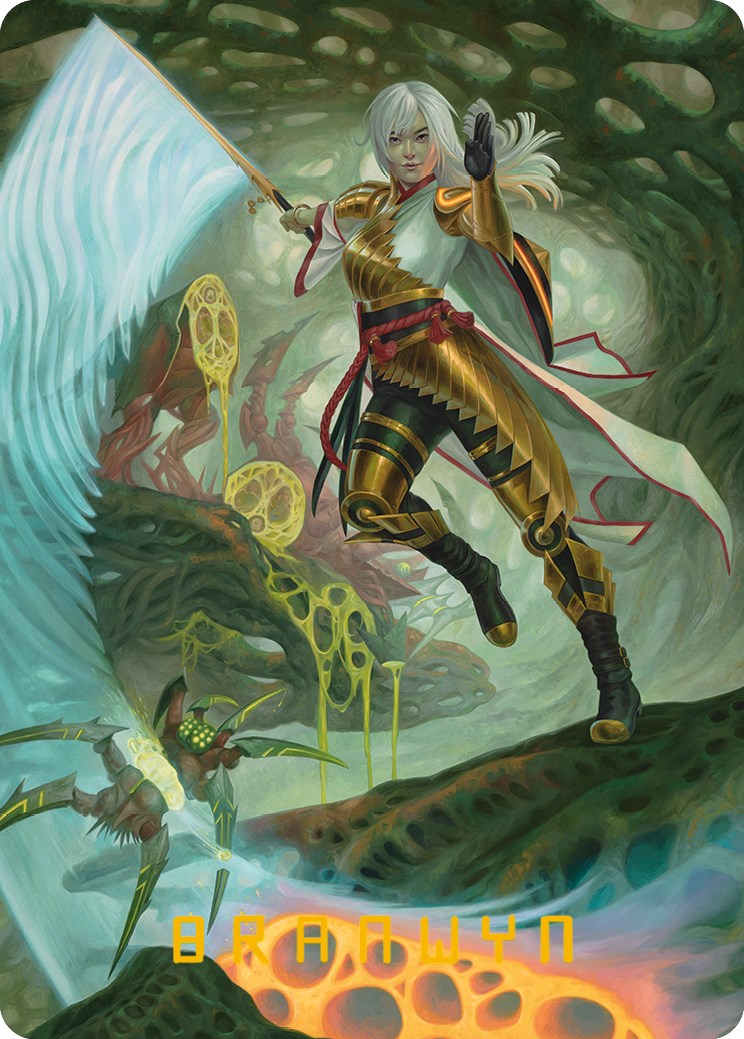 The Eternal Wanderer Art Card (Gold-Stamped Signature) [Phyrexia: All Will Be One Art Series] | North Game Den