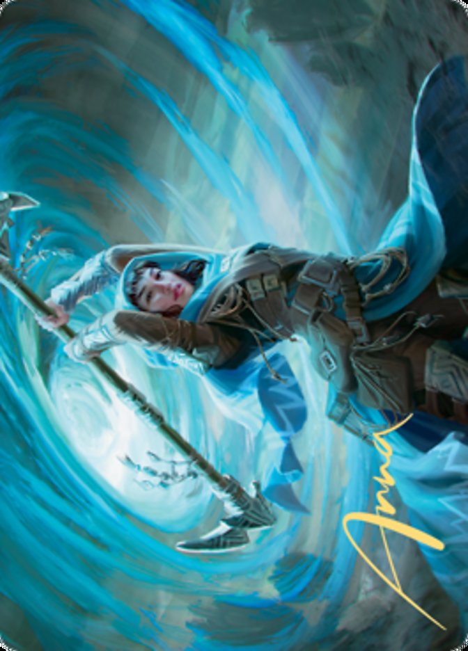 Sea Gate Stormcaller Art Card (Gold-Stamped Signature) [Zendikar Rising Art Series] | North Game Den