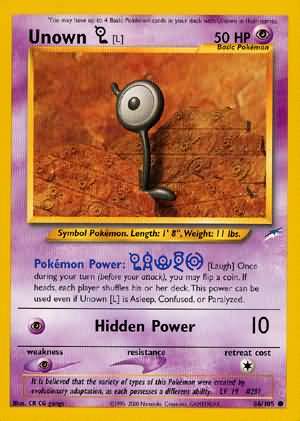 Unown [L] (86/105) [Neo Destiny Unlimited] | North Game Den