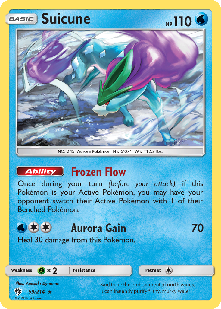 Suicune (59/214) [Sun & Moon: Lost Thunder] | North Game Den