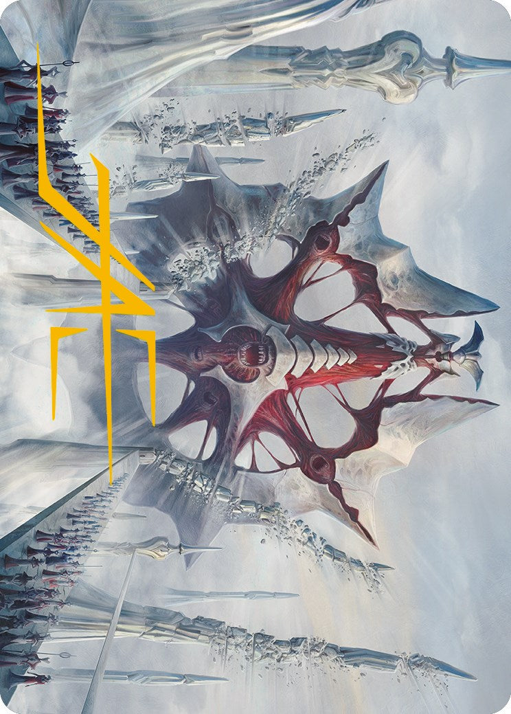Mondrak, Glory Dominus Art Card (Gold-Stamped Signature) [Phyrexia: All Will Be One Art Series] | North Game Den