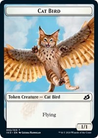 Cat Bird // Human Soldier (004) Double-sided Token [Ikoria: Lair of Behemoths Tokens] | North Game Den