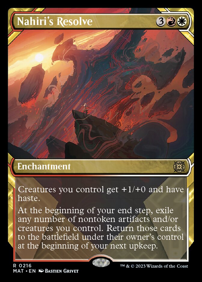 Nahiri's Resolve (Showcase Halo Foil) [March of the Machine: The Aftermath] | North Game Den