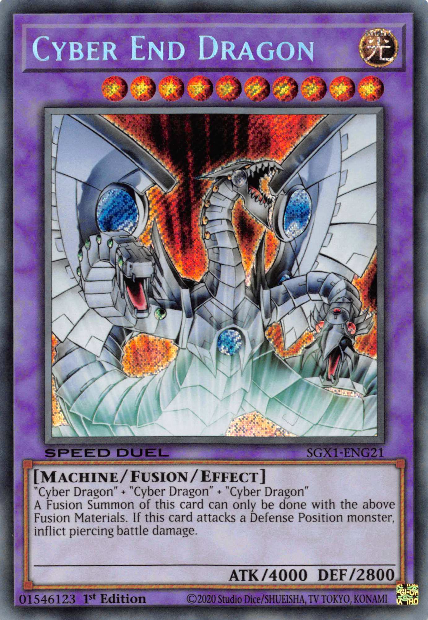 Cyber End Dragon [SGX1-ENG21] Secret Rare | North Game Den