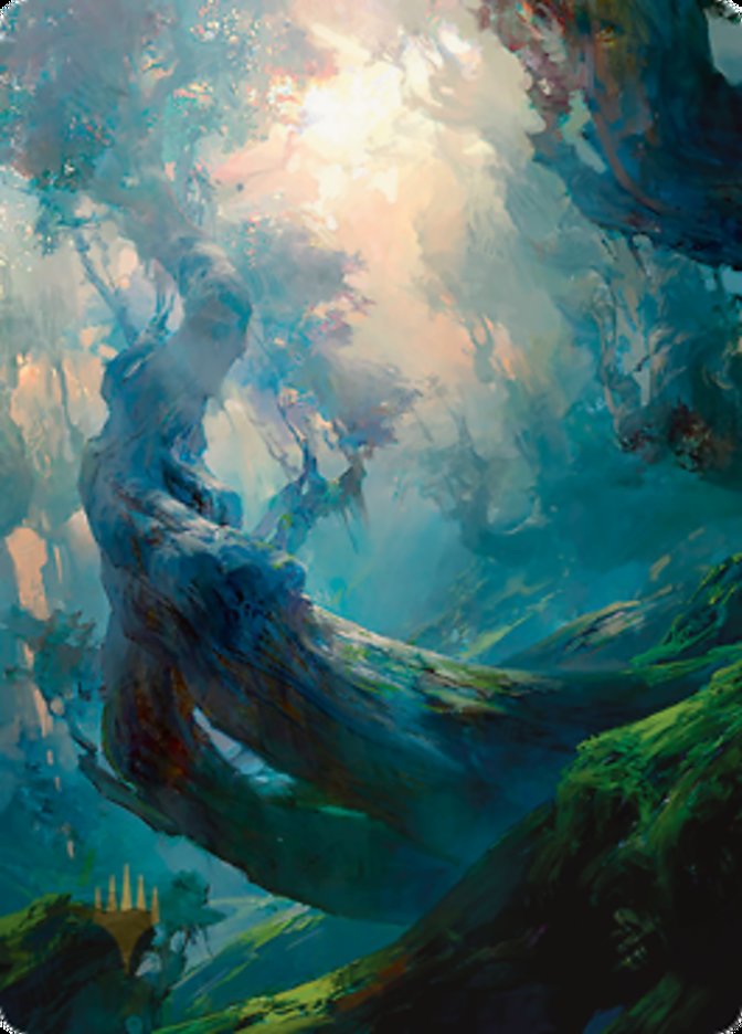 Forest 3 Art Card (Gold-Stamped Signature) [Zendikar Rising Art Series] | North Game Den