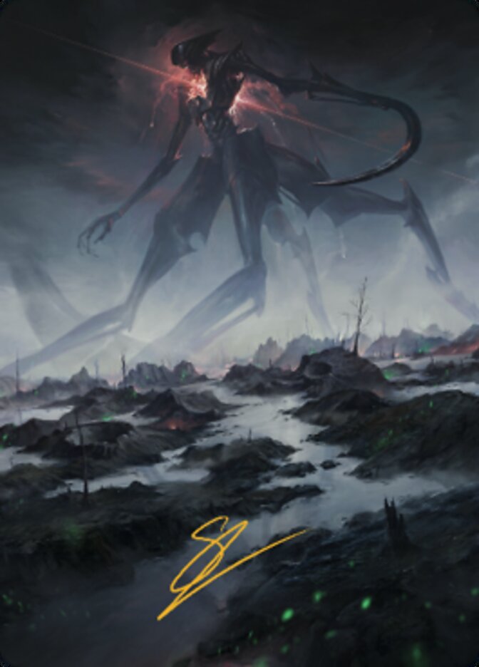 Swamp (1) Art Card (Gold-Stamped Signature) [The Brothers' War Art Series] | North Game Den