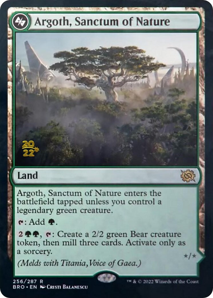 Argoth, Sanctum of Nature [The Brothers' War: Prerelease Promos] | North Game Den