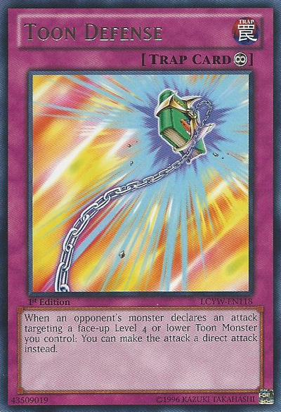 Toon Defense [LCYW-EN118] Rare | North Game Den