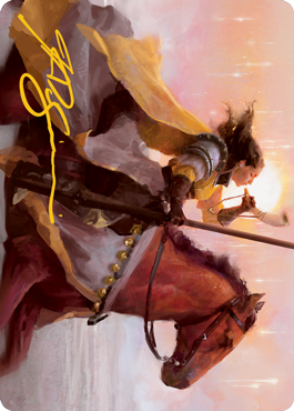 Sunrise Cavalier Art Card (Gold-Stamped Signature) [Innistrad: Midnight Hunt Art Series] | North Game Den