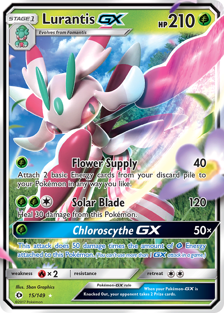 Lurantis GX (15/149) [Sun & Moon: Base Set] | North Game Den