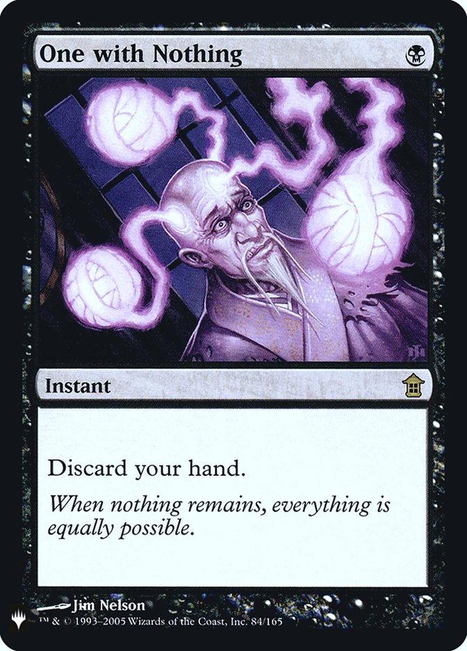 One with Nothing [Mystery Booster] | North Game Den