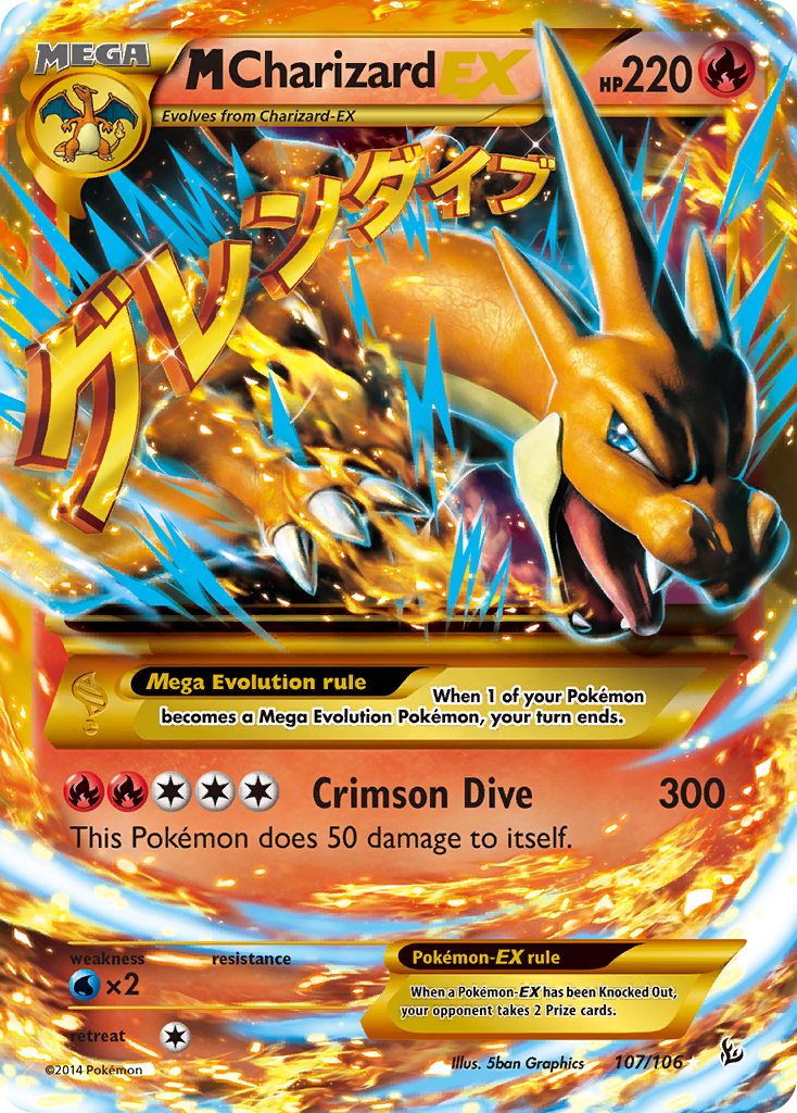 M Charizard EX (107/106) [XY: Flashfire] | North Game Den