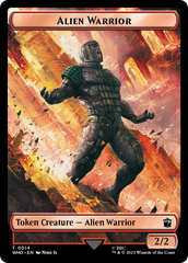 Soldier // Alien Warrior Double-Sided Token [Doctor Who Tokens] | North Game Den