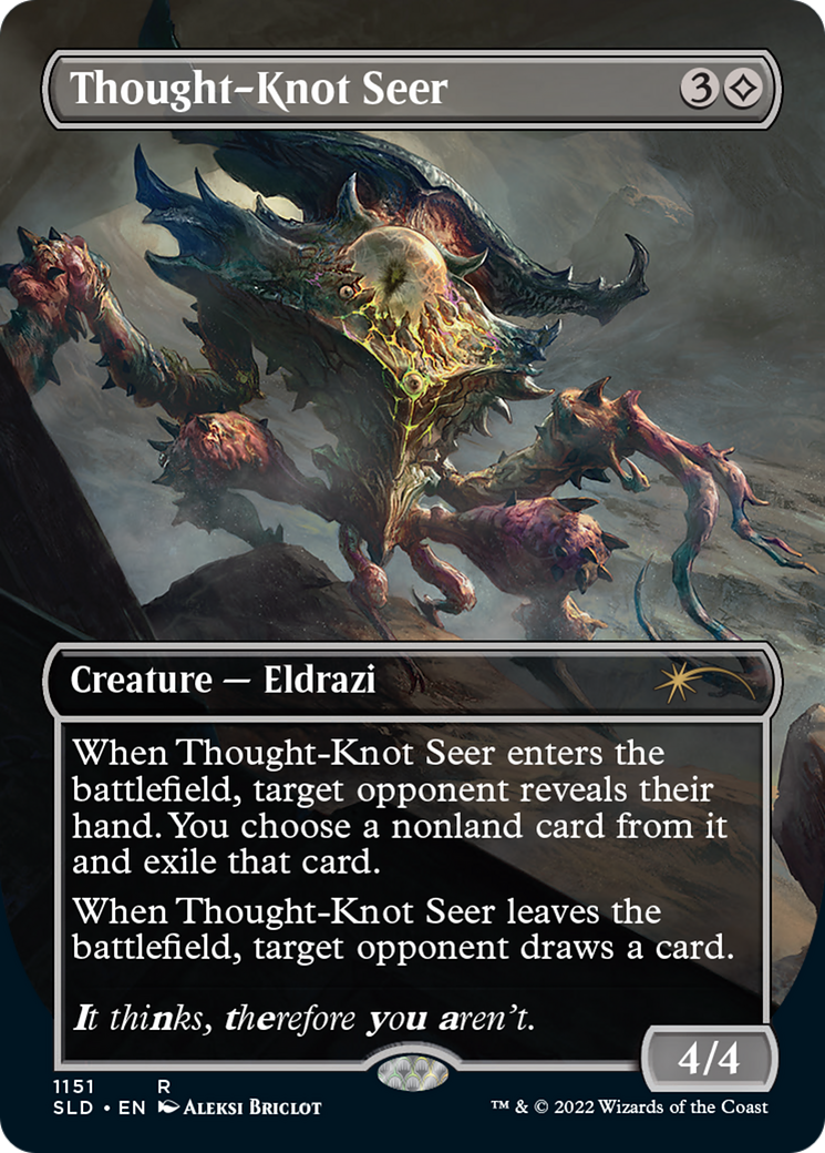 Thought-Knot Seer (1151) (Borderless) [Secret Lair Drop Series] | North Game Den