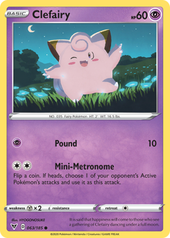 Clefairy (063/185) [Sword & Shield: Vivid Voltage] | North Game Den