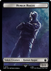 Human Rogue // Beast Double-Sided Token [Doctor Who Tokens] | North Game Den