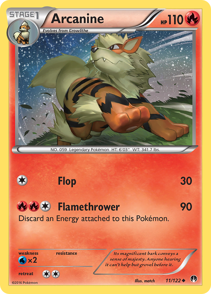 Arcanine (11/122) [XY: BREAKpoint] | North Game Den