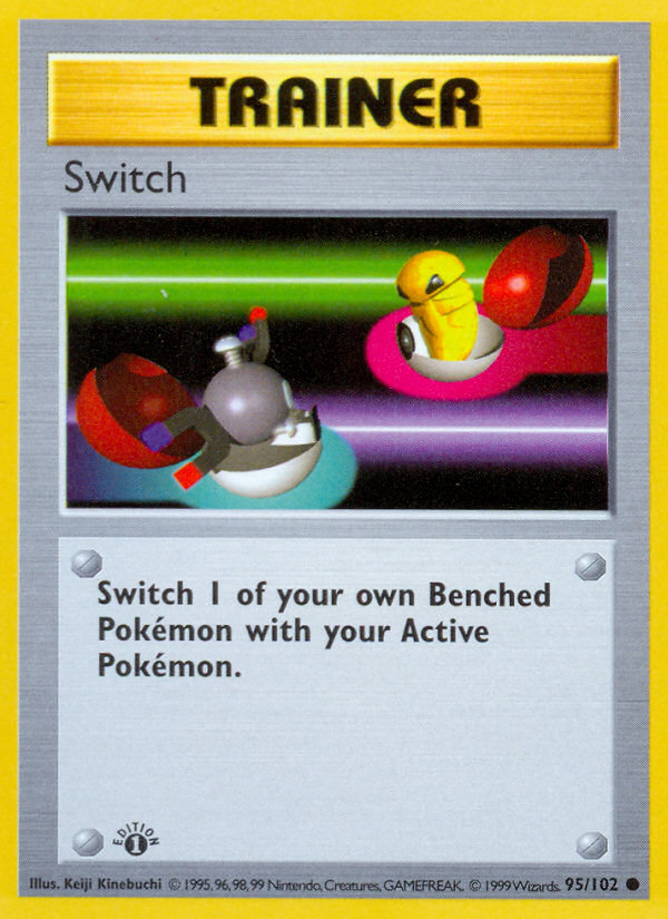Switch (95/102) (Shadowless) [Base Set 1st Edition] | North Game Den