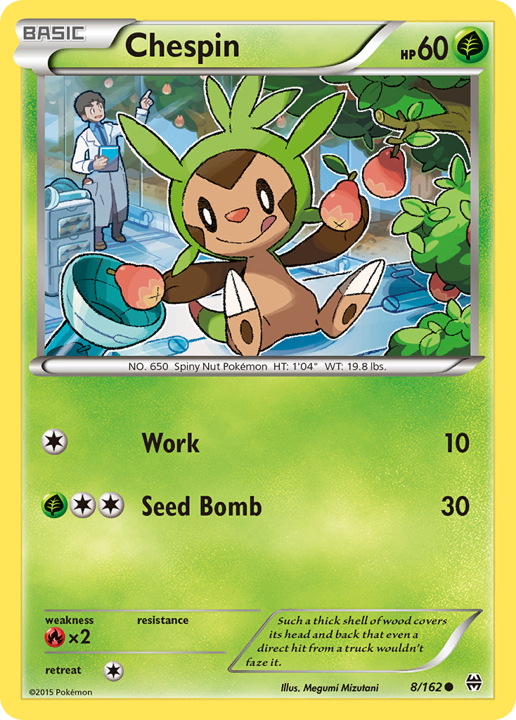 Chespin (8/162) [XY: BREAKthrough] | North Game Den