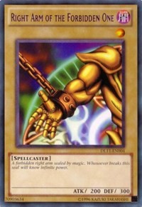 Right Arm of the Forbidden One (Purple) [DL11-EN004] Rare | North Game Den