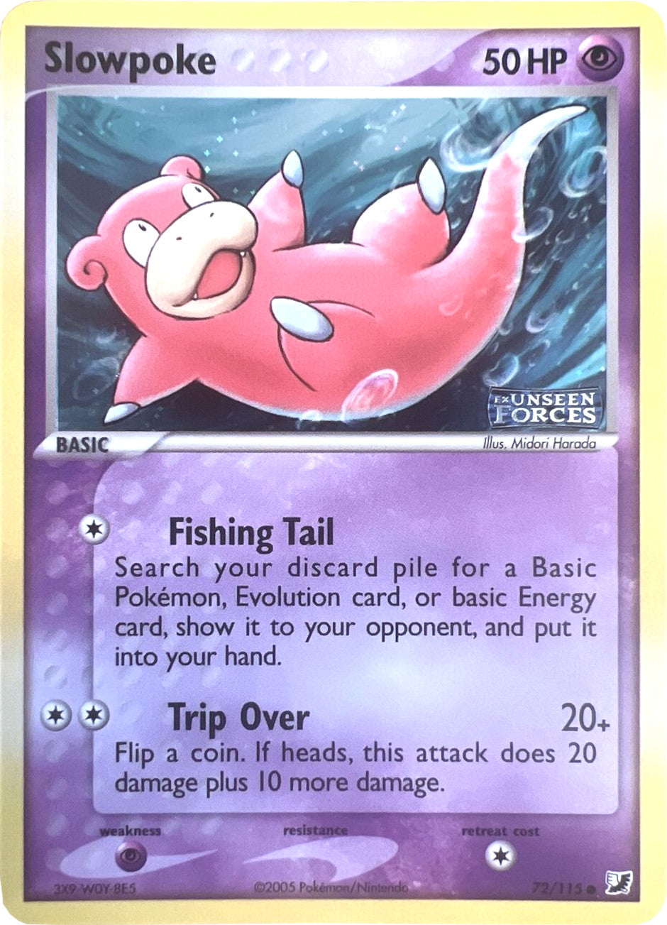 Slowpoke (72/115) (Stamped) [EX: Unseen Forces] | North Game Den