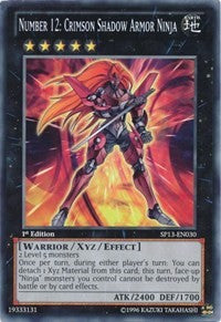Number 12: Crimson Shadow Armor Ninja [SP13-EN030] Common | North Game Den