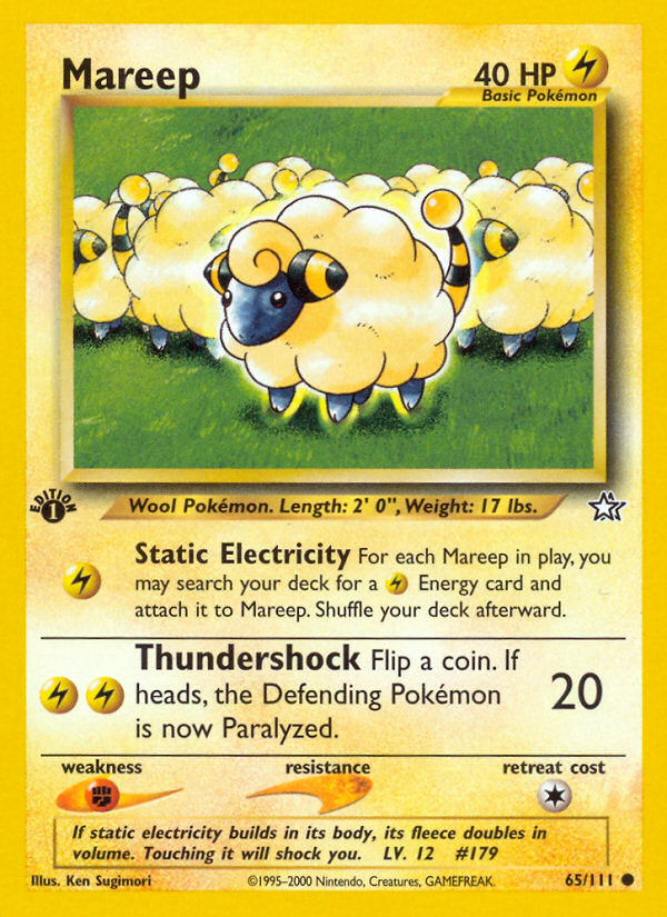 Mareep (65/111) [Neo Genesis 1st Edition] | North Game Den