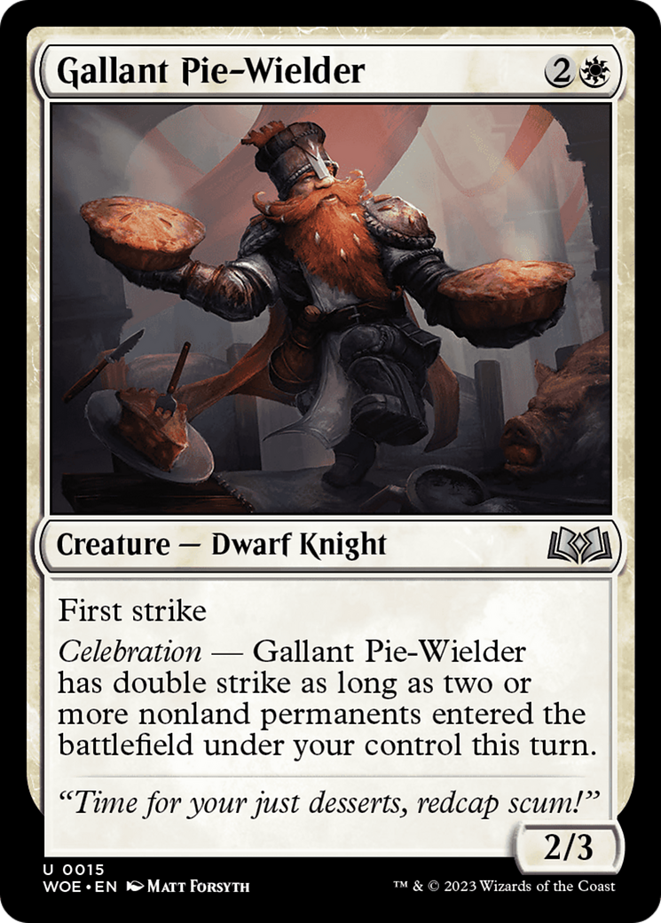 Gallant Pie-Wielder [Wilds of Eldraine] | North Game Den