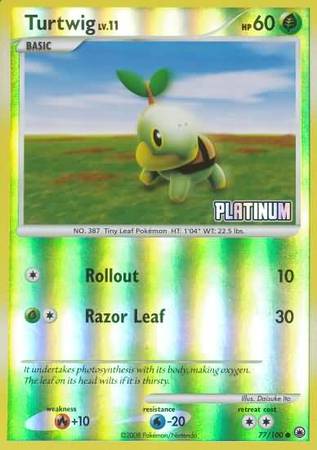 Turtwig (77/100) [Burger King Promos: 2009 Collection] | North Game Den