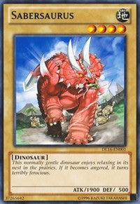 Sabersaurus (Blue) [DL16-EN001] Rare | North Game Den