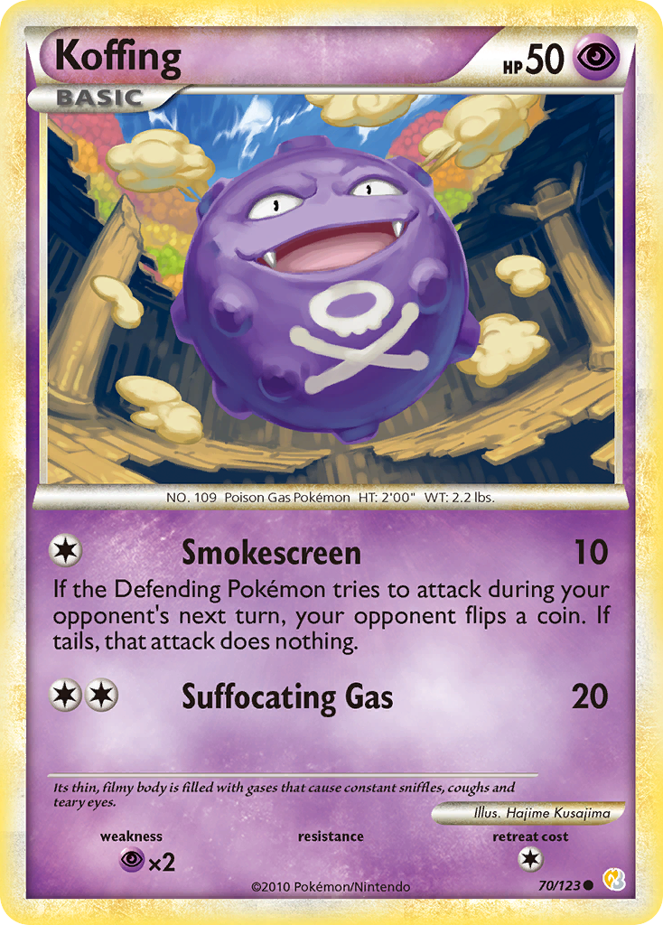 Koffing (70/123) [HeartGold & SoulSilver: Base Set] | North Game Den
