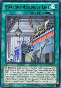 Machine Assembly Line (Green) [DL16-EN014] Rare | North Game Den